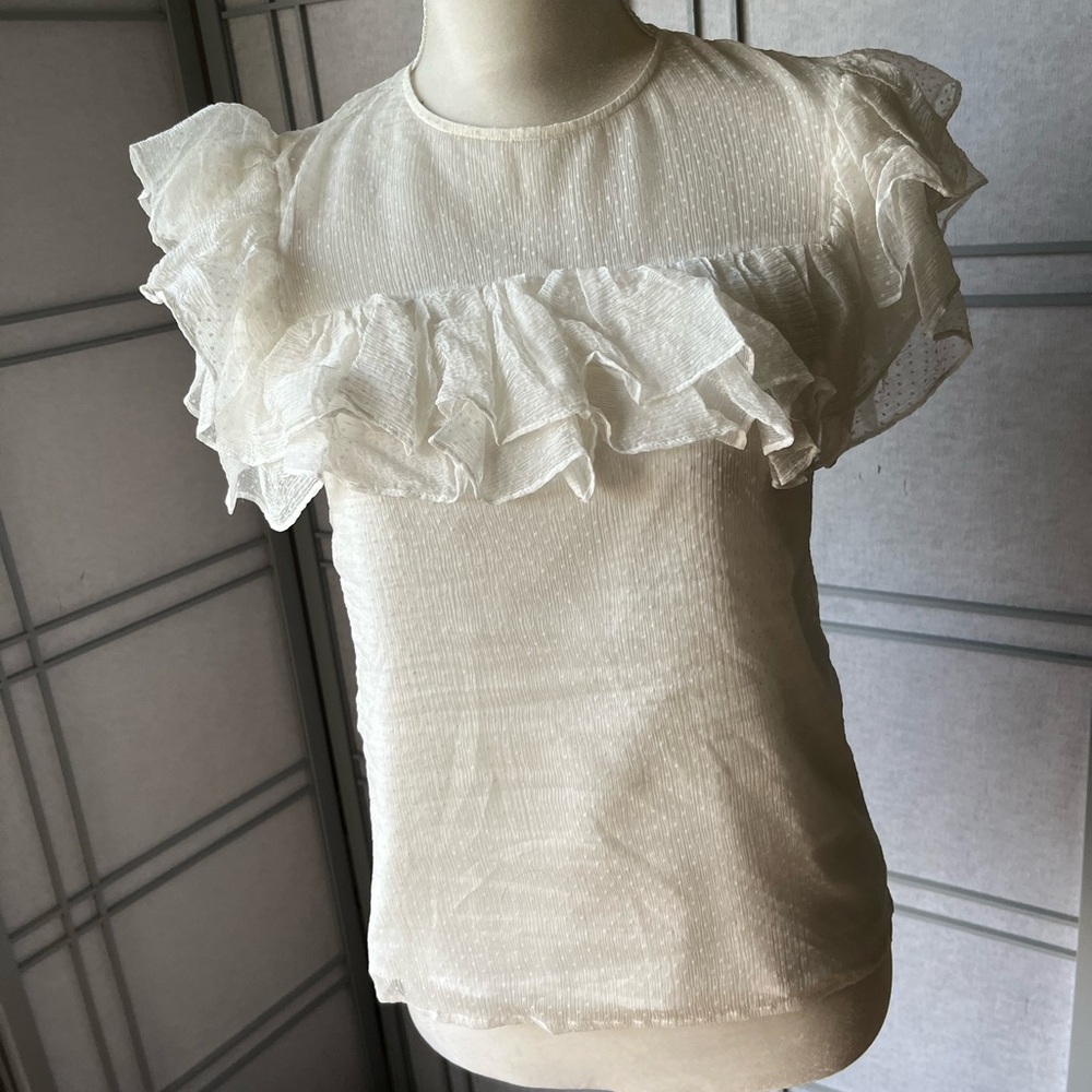 Maje Ruffle Blouse Fr 1